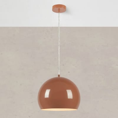 Markslöjd Hanglamp Pop, Ø 28 cm, bruin, metaal