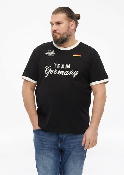 Zachte katoenen T-shirt met voorbedrukking en borduursel s.Oliver