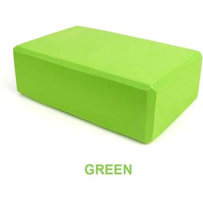 EVA Schuim Yoga Blok Props Baksteen Gym Pilates Yoga Zuil Rugoefening Bodybuilding Fitness Sport Workout Apparatuur voor Thuis groen