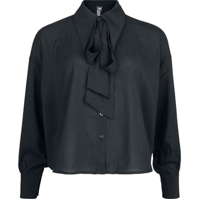 Killstar - Gothic Blouse - Nocturne Nights - Ivory's Chorus Shirt - XS tot M - voor Vrouwen - zwart