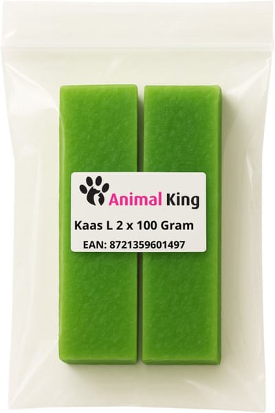 Mint Kaas Hond - De ideale Hondensnack voor Honden - Vermindert Tandplak - Lang Kauwplezier - Stinkt Niet - Animalking Staaf - Bot - Melk Kauwbot - Kauwsnack Vegan - Hypoalergeen - Maat L 100 Gram - 2 Stuks