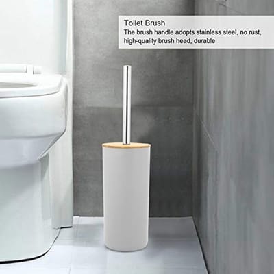 Dailygoods- Badkamerset 6-delig - Badkameraccessoires - Toiletset - Zeepdispenser - Tandenborstelhouder - Duurzaam PP/Bamboe materiaal