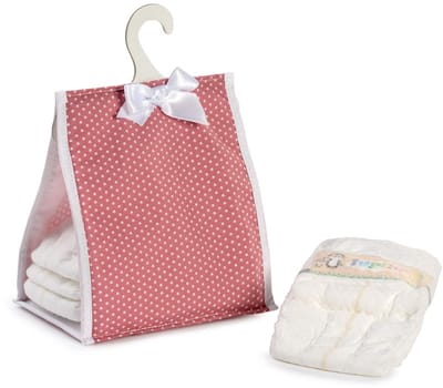Asi poppenaccessoire luiertas met luiers - poppenverzorging speelgoed.