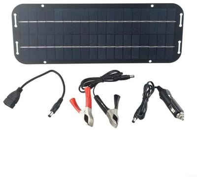 60W Zonnepaneel 12V Trickle Acculader voor Auto, Boot en Camper - Waterdicht en Efficiënt