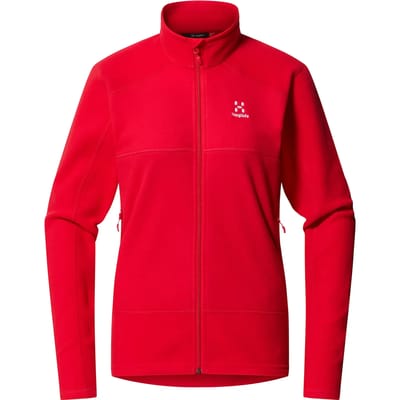 Haglofs Buteo Mid Fleece Met Volledige Rits Rood XS Vrouw