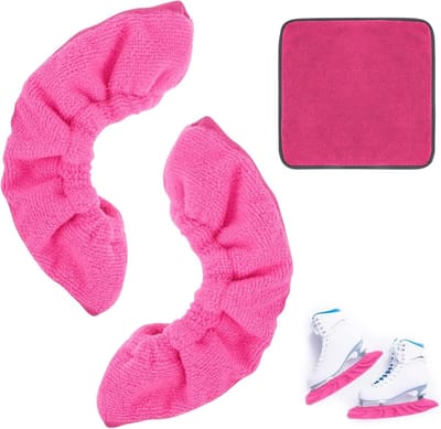 Schaats Beschermers - Schaats Hoes - Schaatsen Beschermen - Zacht Microvezel Materiaal - 1 Paar - Roze