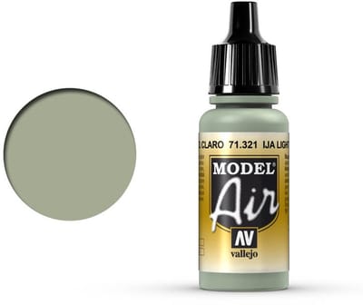 Vallejo Hobbyverf Acrylverf - 71321 Model Air 321 Ija Light Grey Green - Acryl Verf flesje - 17 ml