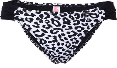 Zwart-witte panterprint bikinibroekje