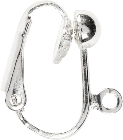 CC Clip-on oorbellen 16,5 mm Zilver 6 stuks