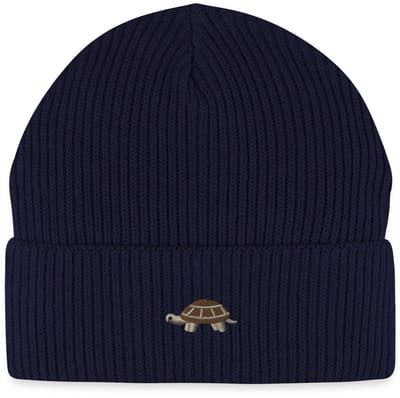 Geborduurde Schildpad Uniseks Bio Fisherman Beanie