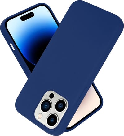 Cadorabo Hoesje geschikt voor Apple iPhone 14 PRO in LIQUID BLAUW - Beschermhoes gemaakt van flexibel TPU silicone Case Cover