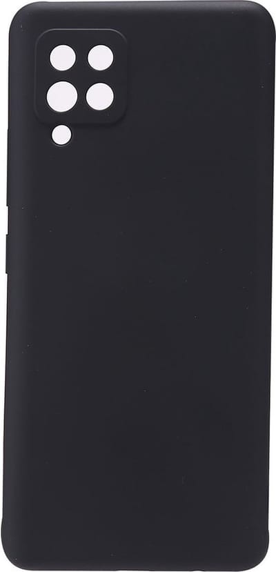 Shop4 - Geschikt voor Samsung Galaxy A22 4G Hoesje - Zachte Back Case TPU Siliconen Mat Zwart