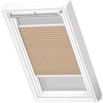 Velux Manueel Lichtdoorlatend Plisségordijn White Line Fhl Mk04 1277swl Donkerzand