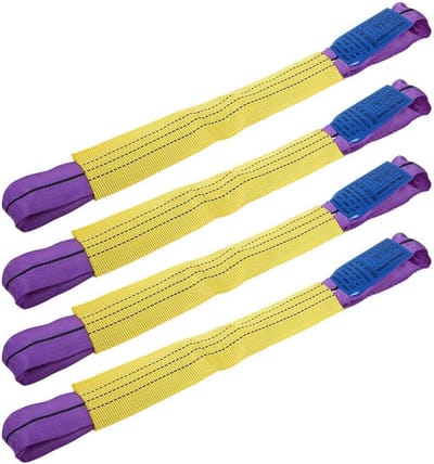 Ratchet riemen | Ratchet Strap Set | Ratchet Tie Down Straps | Veiligheidsriemen Trailer Herstel | Legering Wiel Beveiliging Link Bandjes | 5 Ton Geel/Paars