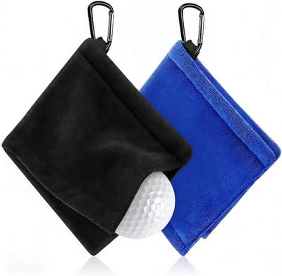 Multifunctionele microvezel golfhanddoeken met karabijnhaak - Absorberend en duurzaam voor sport, yoga en outdoor activiteiten
