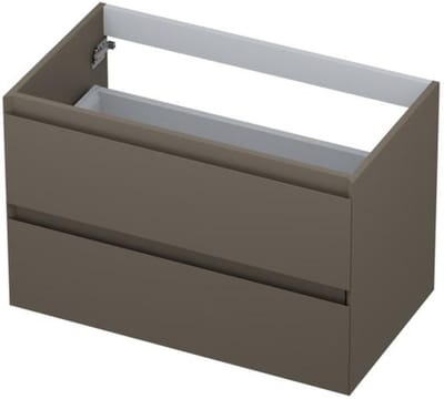 INK - Onderkast 2 Laden Greeploos Gelakt - 800x450x520 Mm - Mat Taupe