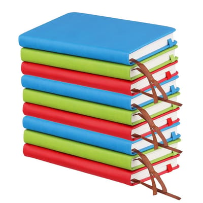 Dailygoods - 9 stuks A6-notitieblokken, 100 g/m² dik gevoerd klein notitieboek A6, mini-notitieboekjes voor reizen, dagelijkse notities, zakelijke bijeenkomsten