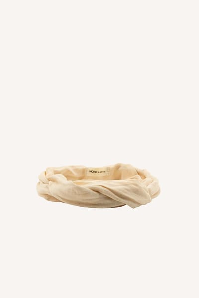 Monk and Anna - Haarband Dames • linen • milk