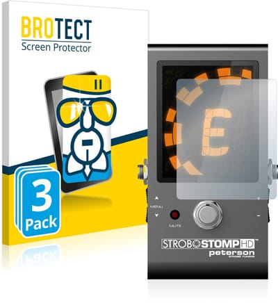 Screenprotector 3 Stuks voor Peterson Strobostomp HD Beschermglas transparant