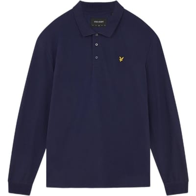 Polo Shirt Lange Mouw Lyle &amp; Scott Longsleeve Polo Navy