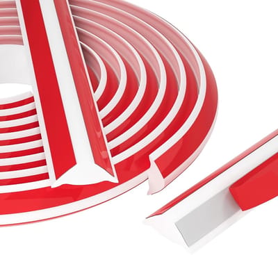 Decoratieve Plinten en Flexibele Plafondlijsten, Zelfklevende Mouldings voor Wandhoeken en Plafondafwerking (5 m, 19 x 13 mm)
