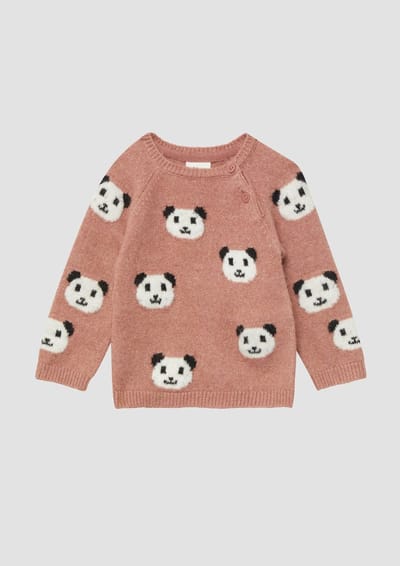 Unisex Gebreide Pull met Berenmotieven voor Baby's s.Oliver