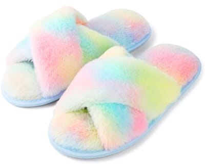 Dames Plüsch Hausschuhe Winterpantoffels