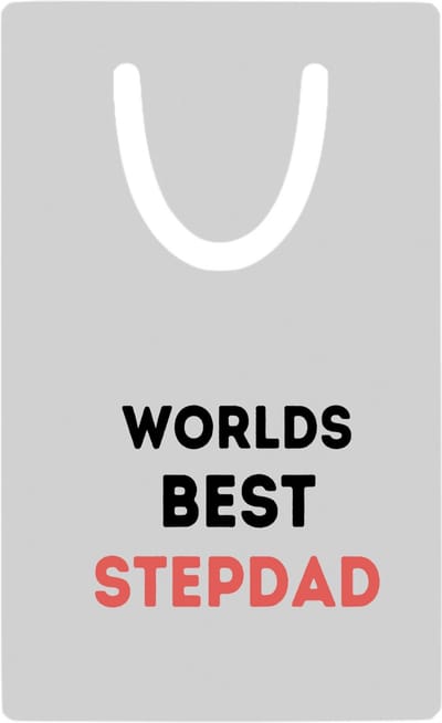 Hacebo® - worlds best stepdad metalen boekenlegger - Papa - de beste stiefvader - vader cadeautjes - vaderdag - verjaardagscadeau - verjaardag - cadeau - geschenk - kado - gift - vader artikelen Bladwijzer boekenleggers - 7.6 cm x 5cm