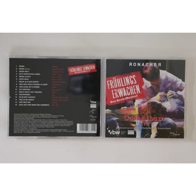 CD DUNCAN SHEIK STEVEN SATER NINA JA Fruhlings Erwachen Das Rockmusic 668301 HITSQUAD 2009 Oostenrijk Rock Gebruikt gray
