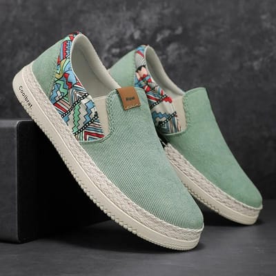 Platte Canvas Schoenen Voor Heren Visser Linnen Loafers Zomer Heren Sneakers Nieuwe Stijl Schoenen Sneakers Heren Casual Schoenen Man 40