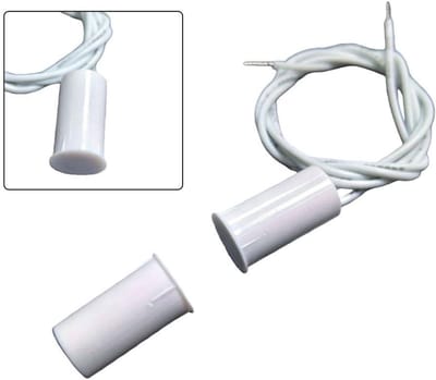 Magnetische Deurschakelaar - Alarm Sensor - Beveiliging Verbeteren - Verborgen Montage - 5 Stuks - Wit
