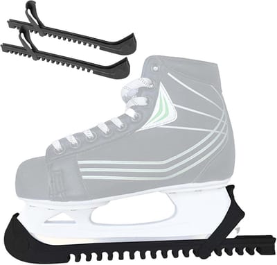 Schaatsbeschermers Universeel - Lemmetbescherming - Veilig Transport - Verstelbare Maat - Alle Maten - Zwart