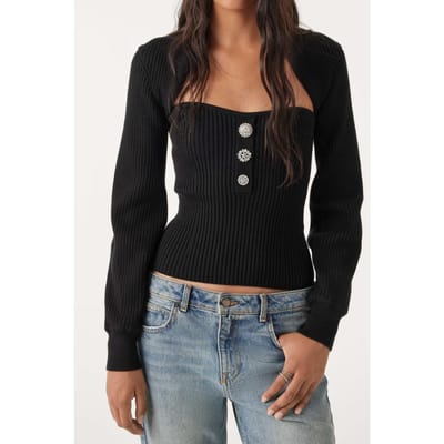 BA&SH Bolero Dyson Noir Maat: S | Sweaters Outlet | Dames | Zwart