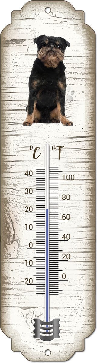 Thermometer: Brusselse Griffon - Griffon Bruxellois | Hondenras | Temperatuur binnen en buiten | -25 tot +45C