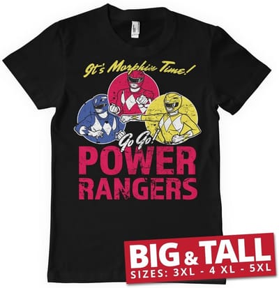 Power Rangers It'S Morphin Time T-shirt voor grote maten