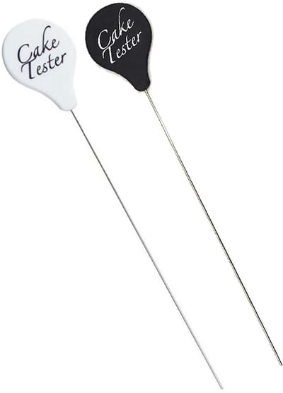 Dailygoods- Caketester - 2 Stuks - Roestvrij Staal - Duurzaam - Hittebestendig Handvat - 195mm Lange Testnaald - Essentieel voor Bakken - Taarttester