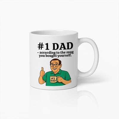 #1 Papa Grappige Beker 330ml – Humoristisch Cadeau voor Vader – Perfect voor Papa Die Zijn Eigen Beker Kocht