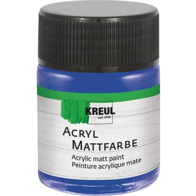 KREUL acryl matte verf, 50 ml - Blauw