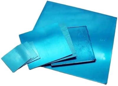Aluminium Plaat - Metaalplaat - Doe-het-zelf Projecten - Geborsteld Oppervlak - 250 x 500 mm - Zilverkleurig