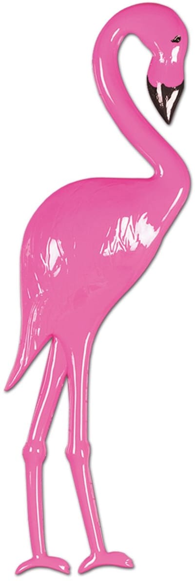360 DEGREES - Roze flamingo wanddecoratie van kunststof 66 cm