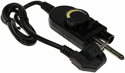 Thermostaat Regelaar - Stroomkabel Plug - Grill Reparatie - Origineel Reserveonderdeel - 13.5 x 5 x 22 cm - Zwart