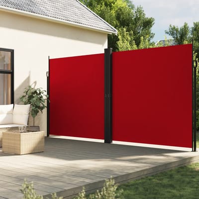 vidaXL - Tuinscherm - uittrekbaar - 200x1200 - cm - rood