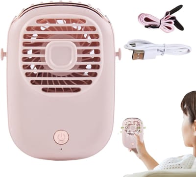 Persoonlijke Nekventilator - Draagbare Ventilator Handzame Koeler - Persoonlijke Verkoeling - Fluisterstille Luchtstroom - 4D x 9.5W x 4H cm