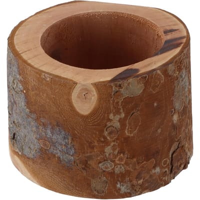Gamelle en bois pour hamster, design à large ouverture, gamelles d'alimentation pour petits animaux pour hamster doré, petit perroquet brown