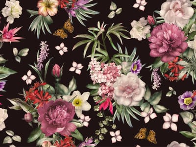 Vinyl | Vloerkleed vinyl | Flower power | 90x120cm