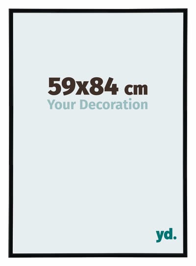 Your Decoration - Puzzellijst 59x84 cm - Zwart Hoogglans - Puzzellijst 1500-2000 stukjes - Kunststof Fotolijst - Annecy