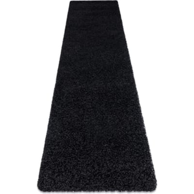 Kleden Rugsx Tapijt, Vloerbekleding SOFFI shaggy 5cm zwart - 80x250 cm