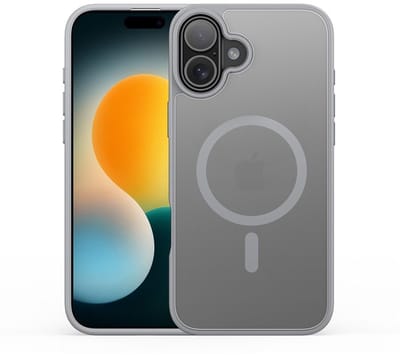 Dux Ducis Yind Geschikt voor iPhone 17 hoesje - slanke backcover met magnetisch ondersteuning - Grijs