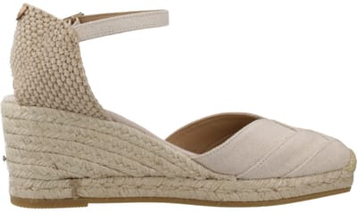 Espadrilles met sleehak voor dames van katoen canvas | CLARA