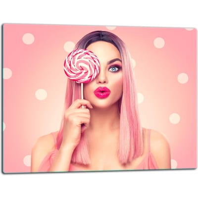 TMK ArtDeko Serie - Snijplank Glas - 52x40cm - Inductiekookplaten - Beschermend